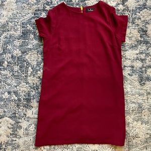 Burgundy tshirt dress from Lulus.